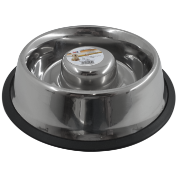 Petex Slow Feeding Stainless Steel Bowl