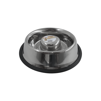 Petex Slow Feeding Stainless Steel Bowl