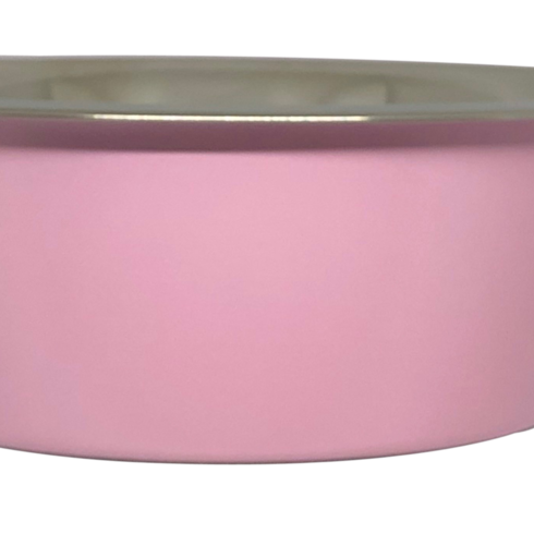 Petex Pink stainless steel Bowl with Rubber Base
