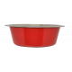 Petex Red stainless steel Bowl with Rubber Base