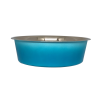 Petex White Blue Bowl with Rubber Base