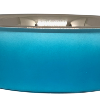 Petex White Blue Bowl with Rubber Base