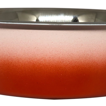 Petex White Orange Bowl with Rubber Base