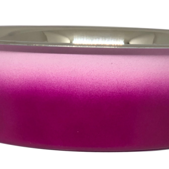 Petex White Pink Bowl with Rubber Base