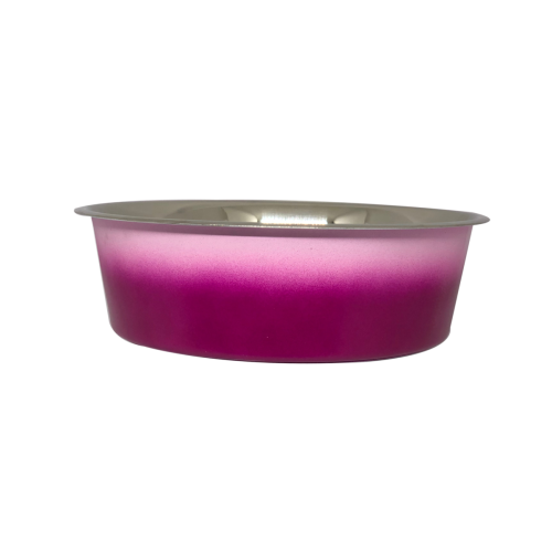 Petex White Pink Bowl with Rubber Base