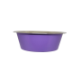 Petex Purple stainless steel Bowl with Rubber Base