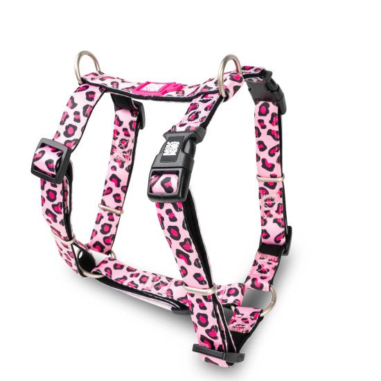 Max & Molly H-Harness - Leopard Pink