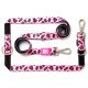 Max & Molly Multi Function Leash - Leopard Pink