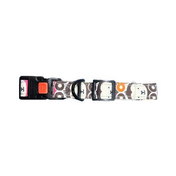Nunbell dog collar monkey pattern L