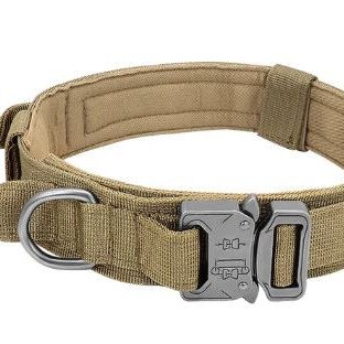 Adjustable Military Durable Wide Nylon Dog Collar - Army