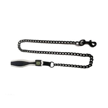 METAL CHAIN LEASH WITH HANDLE - L