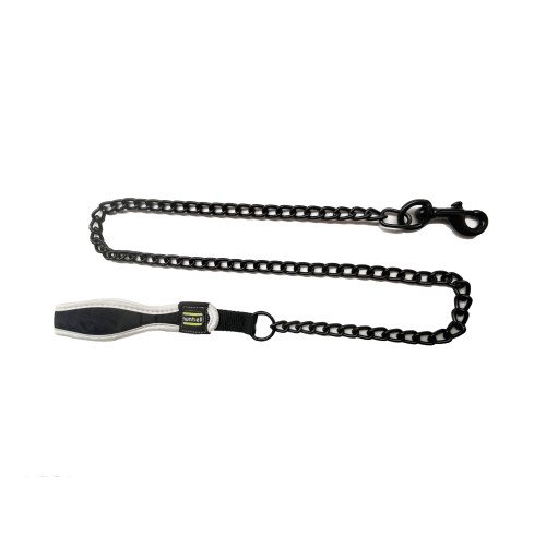 METAL CHAIN LEASH WITH HANDLE - L