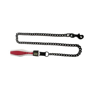 METAL CHAIN LEASH WITH HANDLE - M