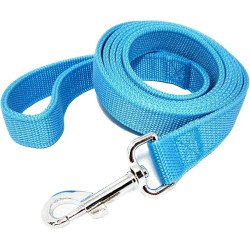 Strong Nylon Leash with 2-Layer 160 cm - cyan