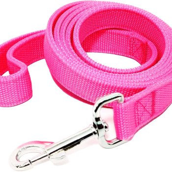 Strong Nylon Leash with 2-Layer 160 cm - neon pink