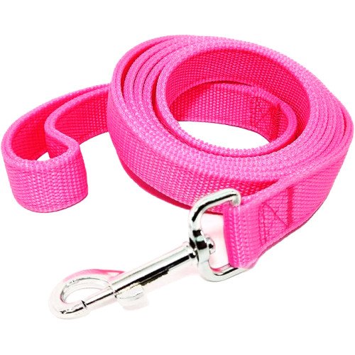 Strong Nylon Leash with 2-Layer 160 cm - neon pink