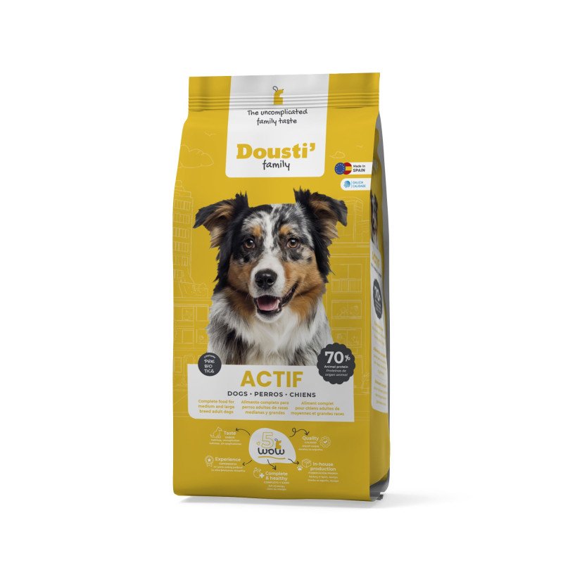 Dousti active dog food with chicken 3kg