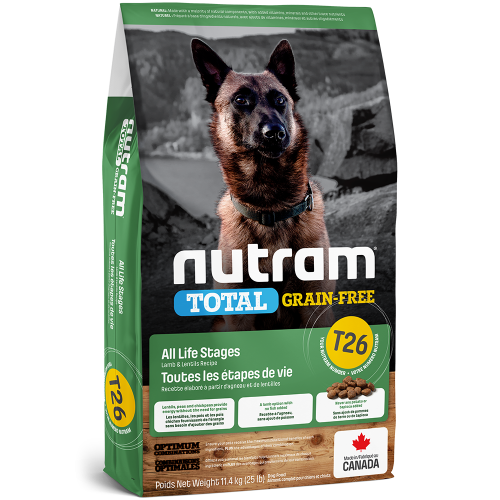 Nutram T26 All life stages grain free with Lamb & lentils 11.4 kg