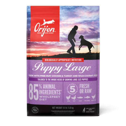 Orijen 85% quality animal ingredients - PUPPY LARGE BREED 11.4 kg