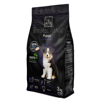 REX puppy food with chicken and rice 14KG
