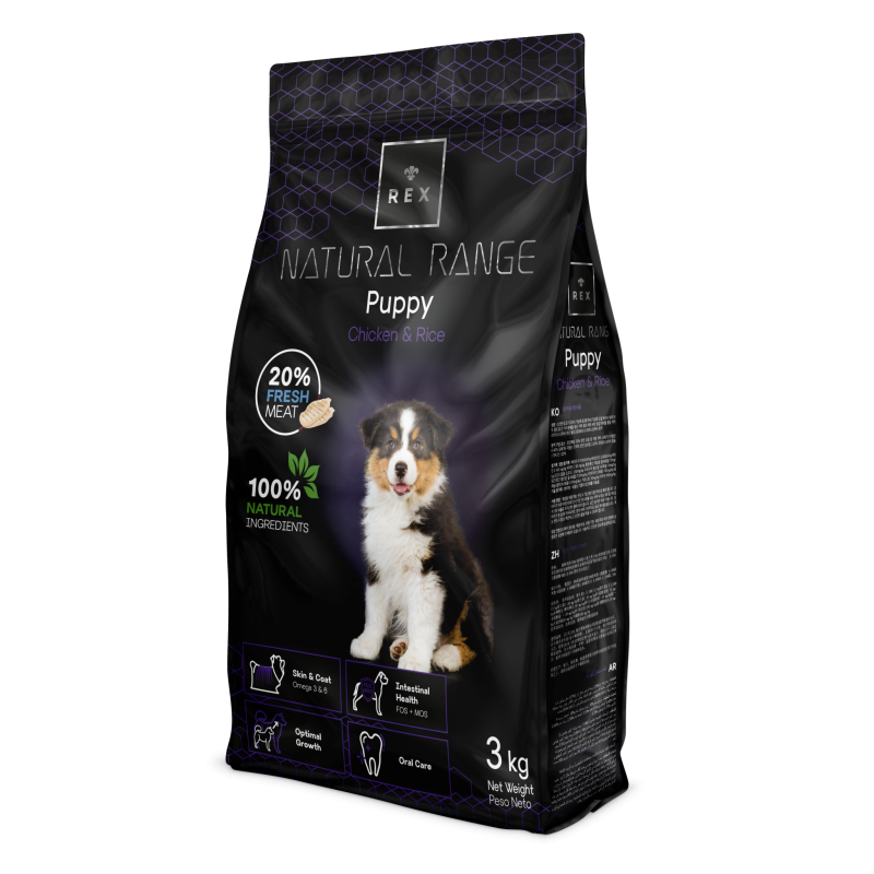 REX puppy food with chicken and rice 3KG