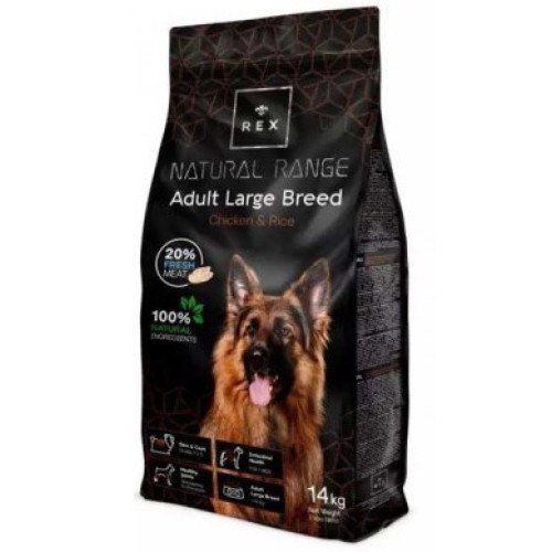 REX adult large breed dogs food with chicken and rice