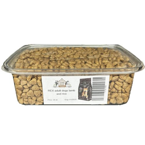 REX adult dogs food with lamb and rice 1KG