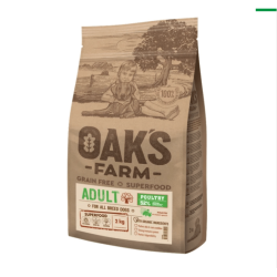 OAK'S FARM GRAIN-FREE ADULT DOG FOOD WITH POULTRY – ALL BREEDS