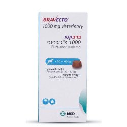 Bravecto chewable tablets for dogs 20-40 kg