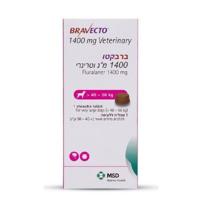 Bravecto chewable tablets for dogs 40-56 kg