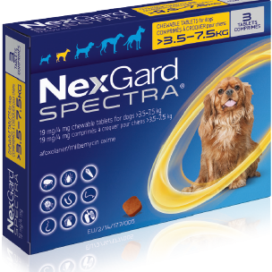 NexGard Spectra 3.5 - 7.5 kg