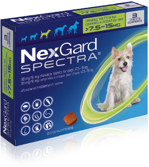 NexGard Spectra 7.5 - 15 kg