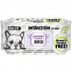 Absorb Plus Antibacterial Pet Wipes - lavender