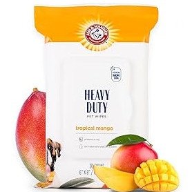 Arm & Hammer gentle dog wipes with tropical mango
