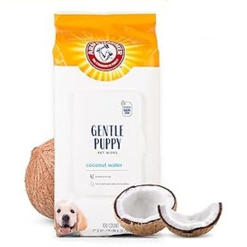 Arm & Hammer gentle puppy wipes with Coconut Water