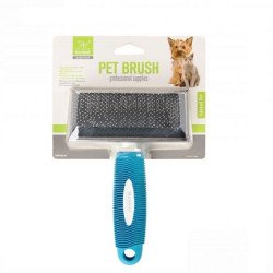 Nabell stainless steel brush with rubber handle for Dogs & Cats