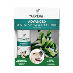 Vet's Best Advanced Dental Spray & Floss Ball for Dogs Vet's Best Advanced Dental Spray & Floss Ball for Dogs