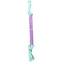 Colorful knotted rope bone