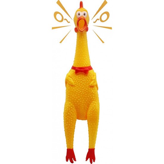 Rubber Squawking Hen Toy