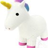White unicorn dog toy