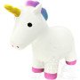 White unicorn dog toy