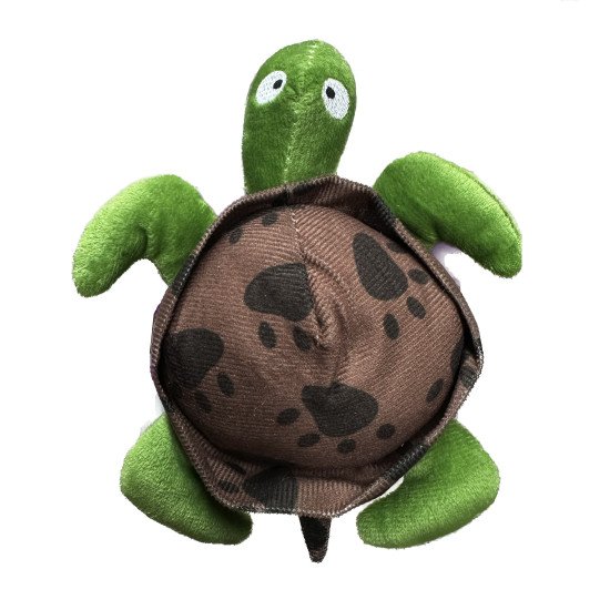 Pet premium small turtle-shaped plush toy for dogs