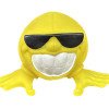 Yellow beaming face dog toy