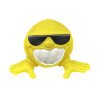 Yellow beaming face dog toy
