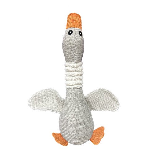 Pet premium duck-shaped plush toy for dogs