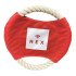 REX interactive flying disc with teeth cleaning rope