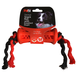 Petex Dental Snack Roll with Knotted Rope