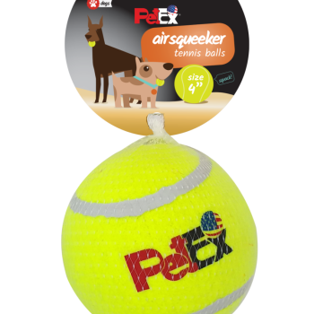 Petex Air Squeaker Tennis Ball Neon Color 9.0cm