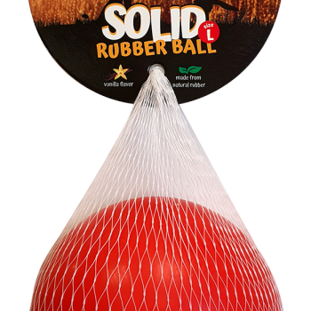 Petex Dental red ball with a vanilla scent