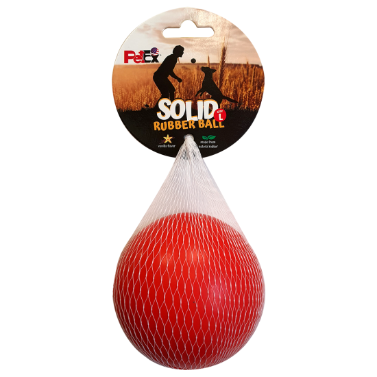 Petex Dental red ball with a vanilla scent